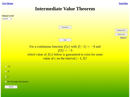 Intermediate Value Theorem/ivt screenshot