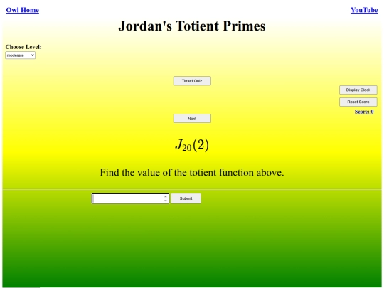Jordans Totient Primes/totient screenshot