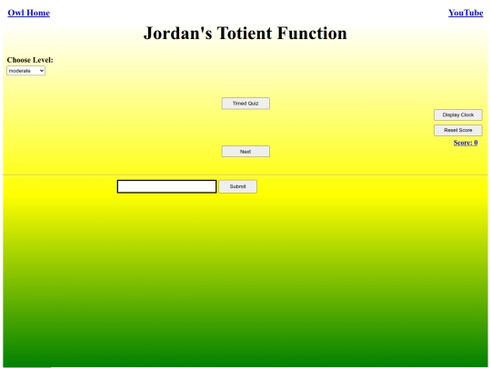 Jordans Totient/totient screenshot