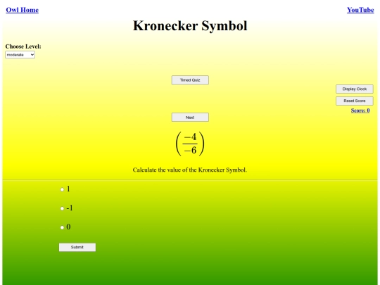 Kronecker Symbol/kronecker screenshot