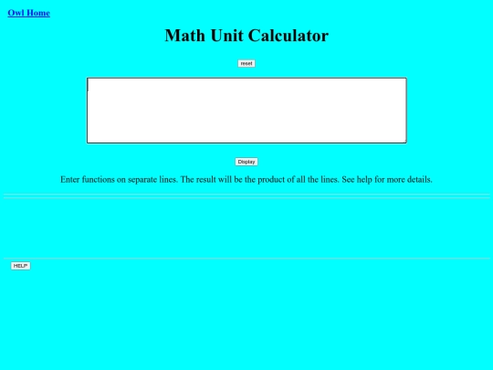 Math Unit Calculator/unit screenshot
