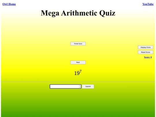 Mega Arithmetic Quiz/arithmetic screenshot