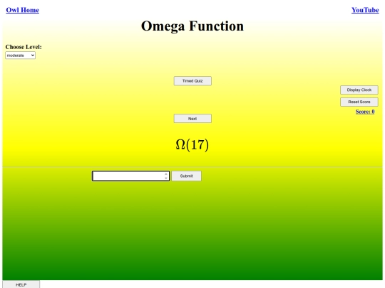 Omega Function/omega screenshot
