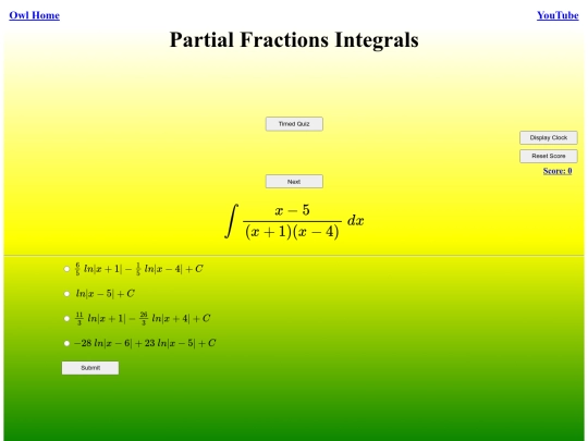 Partial Fractions Integrals/cover screenshot