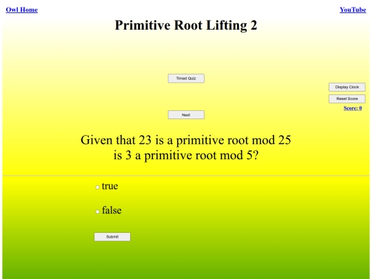 Primitive Root Lifting 2/primitive screenshot