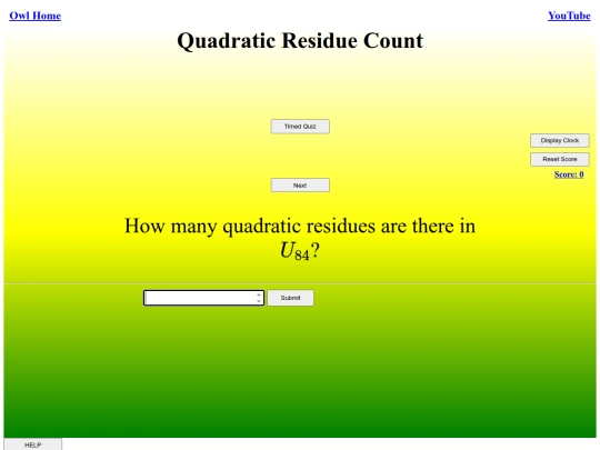 Quadratic Residue Count/qr screenshot