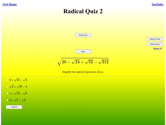 Radical Quiz 2/radical screenshot