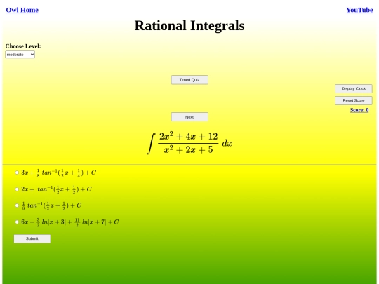 Rational Integrals/integral screenshot
