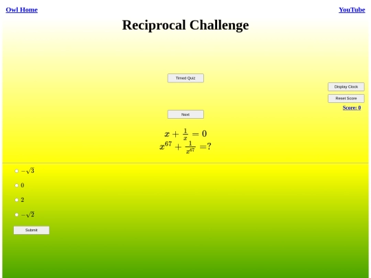 Reciprocal Challenge/reciprocal screenshot