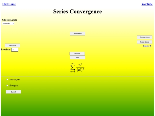 Series Convergence/series screenshot