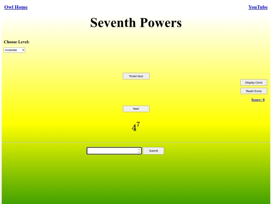 Seventh Powers/power screenshot
