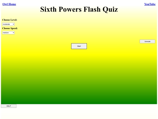 Sixth Powers Flash Quiz/power screenshot