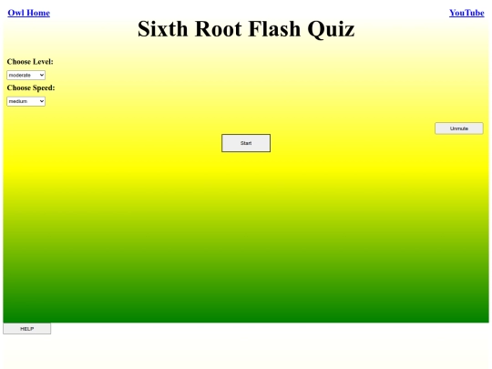 Sixth Root Flash Quiz/root screenshot