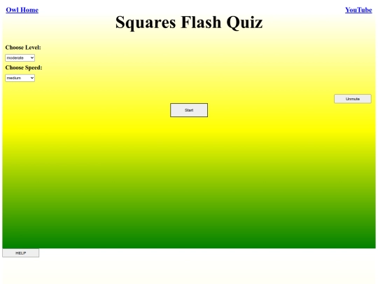 Squares Flash Quiz/square screenshot
