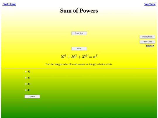 Sum of Powers/sum screenshot