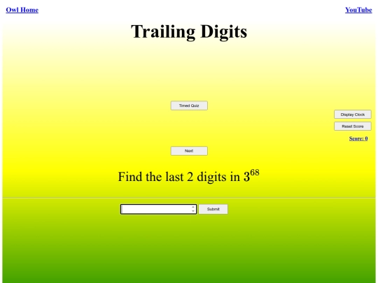 Trailing Digits/trail screenshot