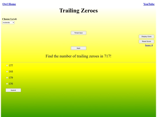 Trailing Zeroes/trailing zeroes screenshot