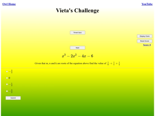 Vieta's Challenge/vieta screenshot