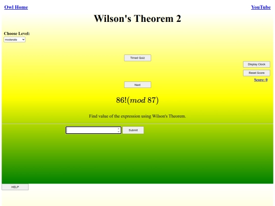 Wilsons Theorem 2/wilson screenshot