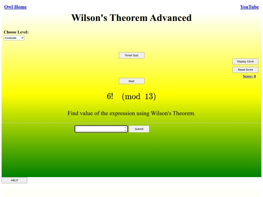 Wilsons Theorem Advanced/wilson screenshot
