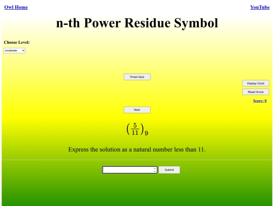 n-th Power Residue Symbol/power screenshot