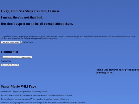 seaslugs screenshot