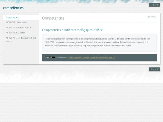 competencies screenshot