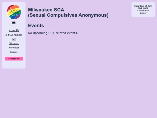 events screenshot
