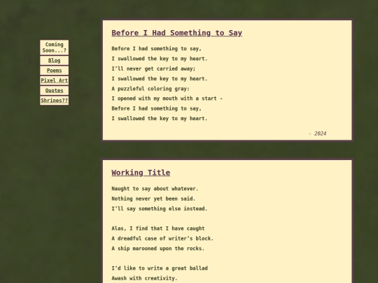 poems screenshot