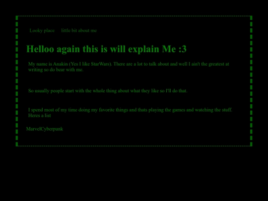 About-me screenshot
