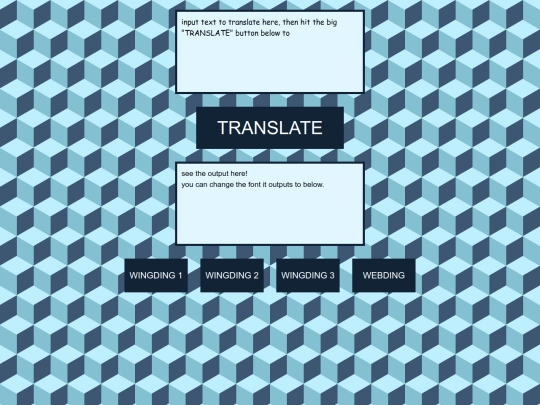 translator/wingdings screenshot