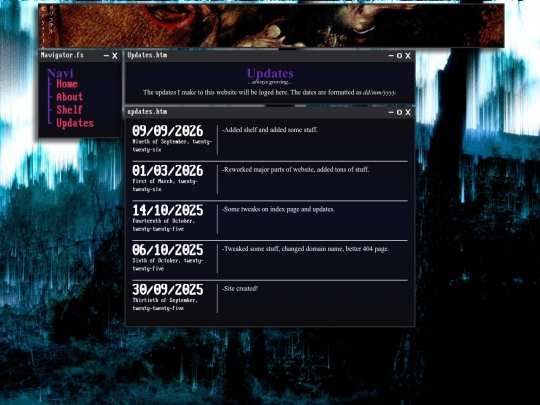 updates screenshot