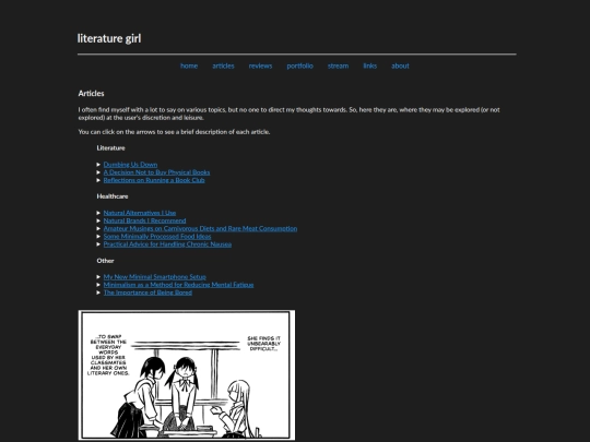 articles screenshot
