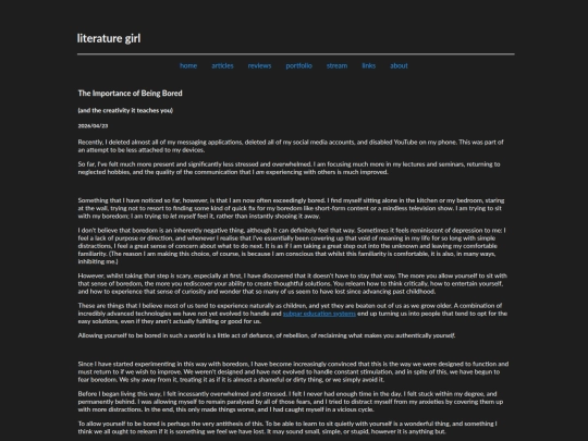 articles/importanceofbeingbored screenshot