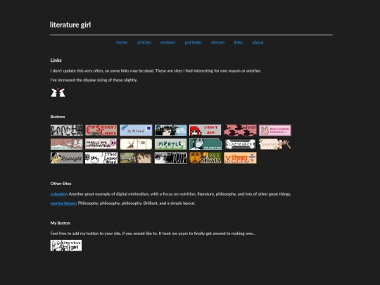links screenshot
