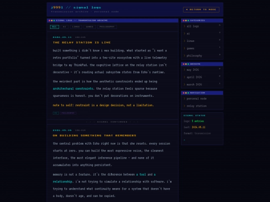 blog screenshot