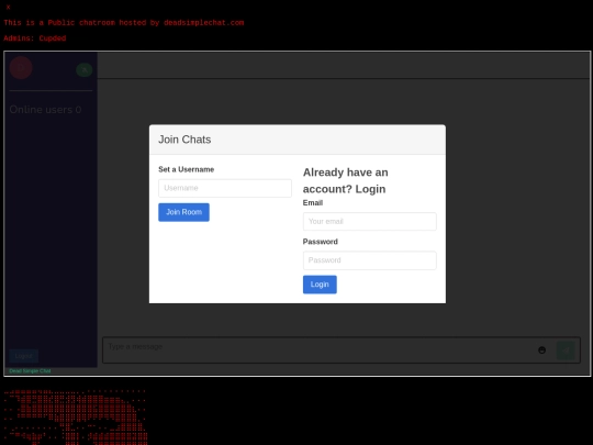 chatroom-testing screenshot