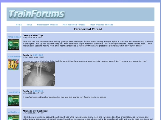 paranormalthread screenshot