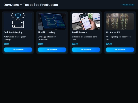 productos screenshot