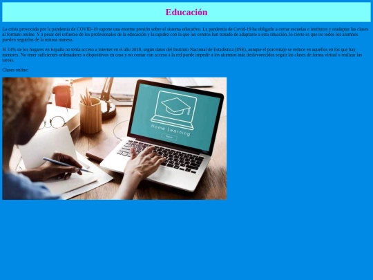 Educación screenshot