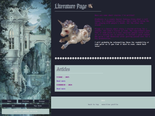 literature screenshot