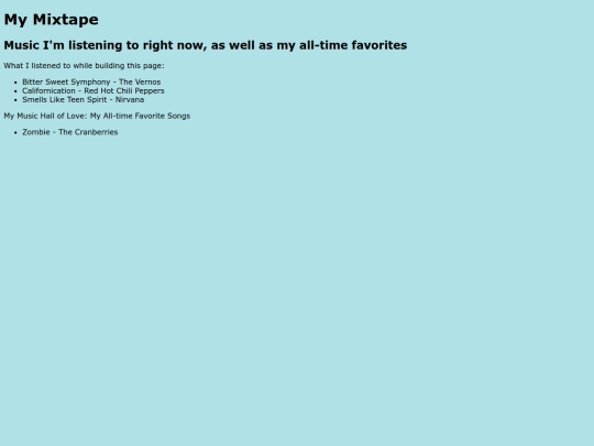 musicpage screenshot