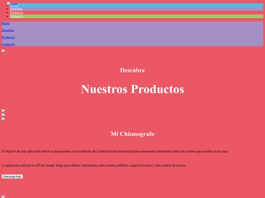 Landing Page - La Mariscal/pages/productos screenshot