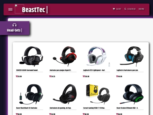 Proyecto/links/Headsets/index1 screenshot