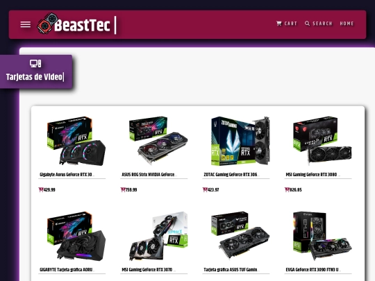 Proyecto/links/Tarjetas de Video/index1 screenshot