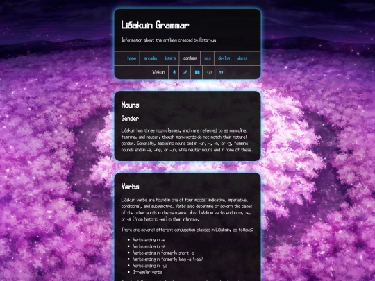 conlang/lidhakuin-grammar screenshot