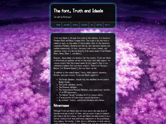font screenshot