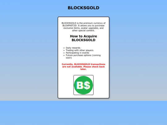 blocksgold screenshot
