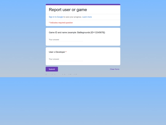 report screenshot