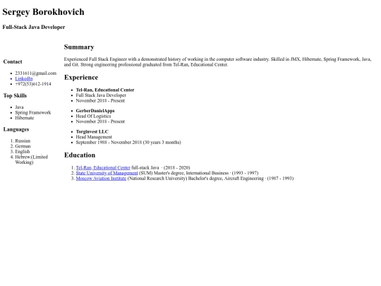 index screenshot